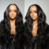 {Clearance} 13x4 3D FULL FRONTAL Skin Melt Lace Preplucked Human Hair Lace Front Wig | Body Wave