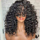 Ariel | Ginger Preplucked 13x4 Lace Front Virgin Human Hair Wig with Bang