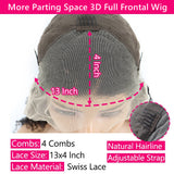 {Clearance} 13x4 3D FULL FRONTAL Skin Melt Lace Preplucked Human Hair Lace Front Wig | Body Wave