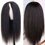 Natural V Part Wig No Leave-out Glueless Human Hair Wigs