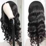 Natural V Part Wig No Leave-out Glueless Human Hair Wigs