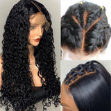 Laila | Diamond Fake Scalp 13X6 Human Hair Lace Front Wig | Water Wave