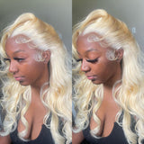 Mikayla | 13x6 HD Lace 613 Blonde Human Hair Lace Wig | Body Wave