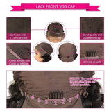 Skin Melt Swiss Lace Most Undectable Human Hair 13x4 Lace Wigs Hair Combo