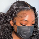 13x4 3D FULL FRONTAL Skin Melt Lace Preplucked Human Hair Lace Front Wig | Water Wave
