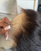 13x6 3D FULL FRONTAL Skin Melt Lace Preplucked Human Hair Lace Front Wig | kinky