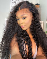 Daisy| Preplucked Virgin Human Hair Lace Wig | Deep Wave