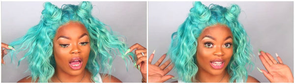Wig Dyeing Tutorial----Dyeing the 613 Afsisterwig into Sky Blue
