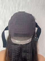 {LAST-PIECE-CLEARANCE} 13x6 Knot-Free Ombre Auburn Brown Fitted Skin Melt Lace Yaki Straight Human Hair Wig