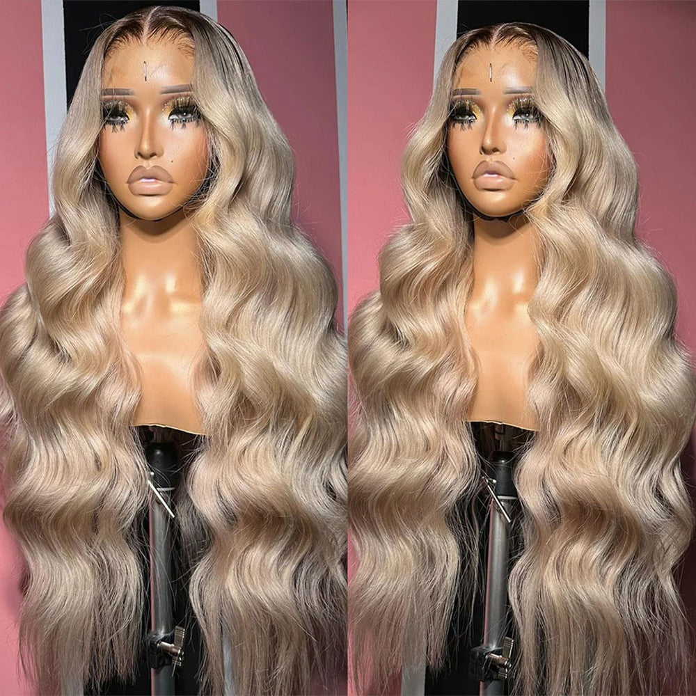 Afsisterwig - Amaya | Ombre Ashy Blonde Human Hair Glam Wavy  display picture 1