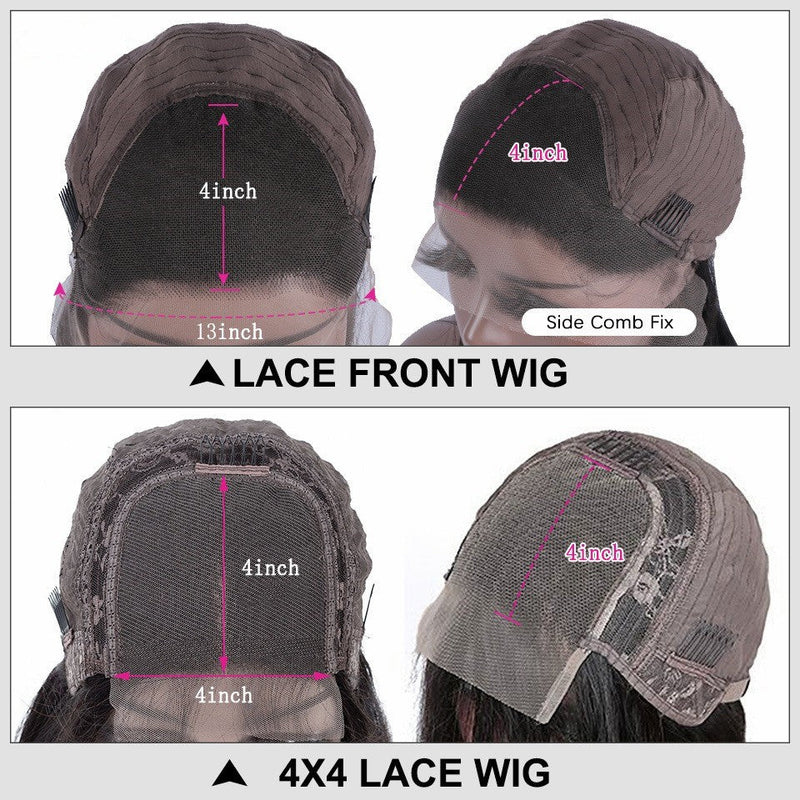 4X4/13x4 Transparent Lace Wig 250% Human Hair Wig Highlight