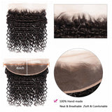 13*4 Frontal and 3 Bundles Deep Wave  Swiss Lace Virgin Human Hair