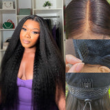 Upgraded Drawstring Dome Cap 3D Fitted Pre-Cut HD Lace Closure Wig Kinky
