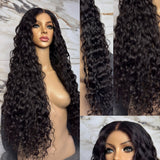 Invisible Strap 360 Skin Melt Lace Wig 2.0 Precut Lace Knot-Free Human Hair Frontal Wig Loose Curls