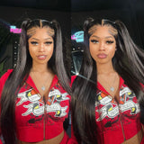13x4 Knot-Free FULL FRONTAL HD Skin Melt Lace Preplucked Human Hair Lace Wig | Straight