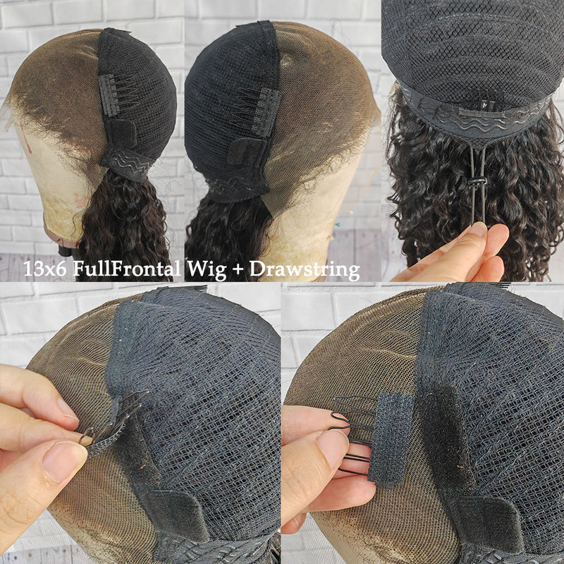 Upgraded Drawstring Dome Cap 3D Fitted Pre-Cut HD Lace Closure Wig Loose Wave
