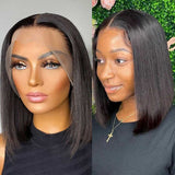 {BLACK FRIDAY 55% OFF} 13x4 Lace Front Straight BobVirgin Human Hair Wigs