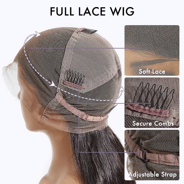 180% Density Skin Melt Full Lace Human Hair Wigs