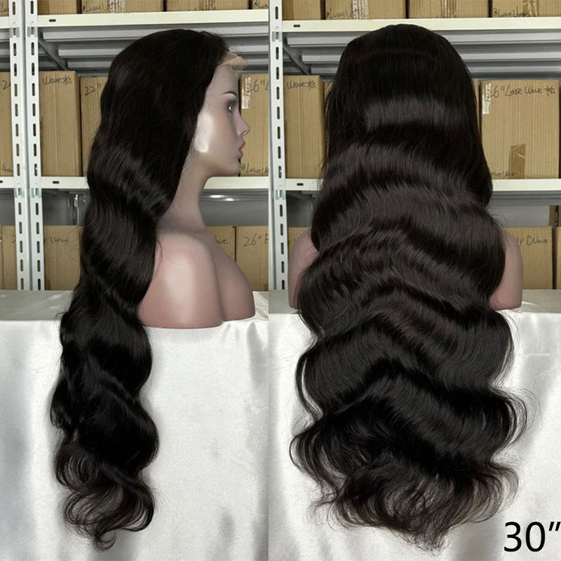 {50% Off} HD Lace 13x4 Skin Melt Lace 30" Full Frontal Body Wave Human Hair Wig