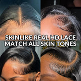 Custom Preshaped Widow's Peak Hairline 13x6 Skin Melt Lace Front Wig