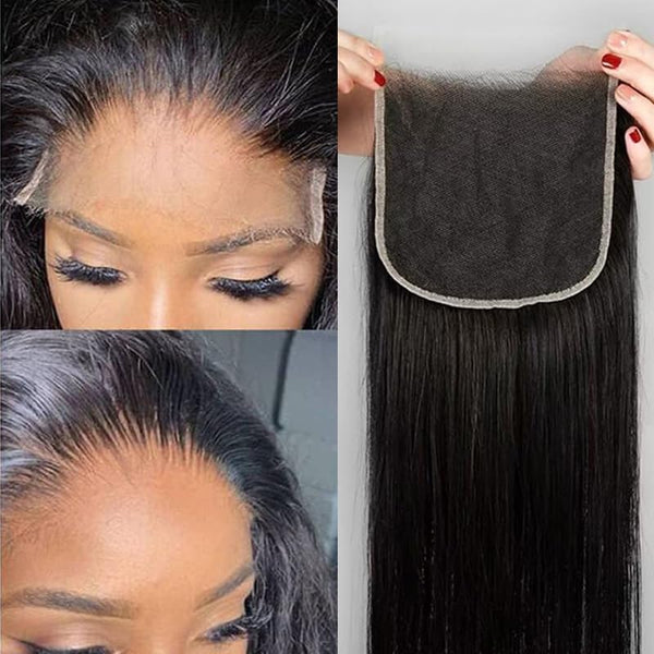 HD Skin Melt Lace Pre-Plucked 4x4/5x5 Lace Closure Human Hair Wave Textures (Not Wig)