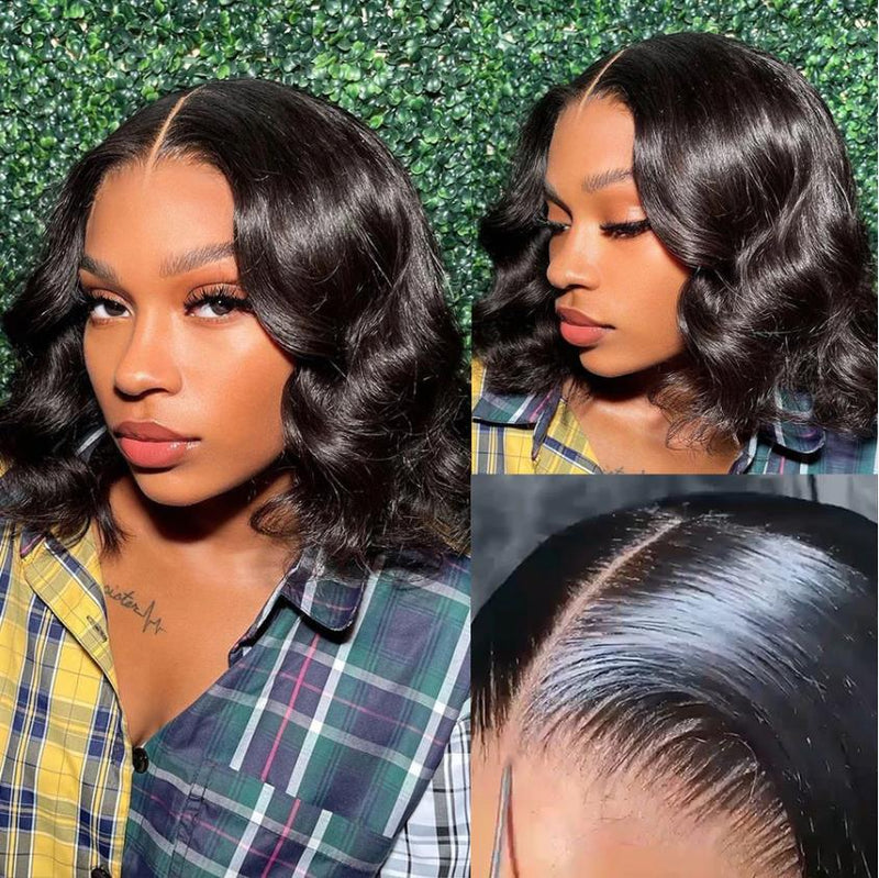 Alicia | 13x6 Skin Melt Lace Front BOB Human Hair Wig Body Wave