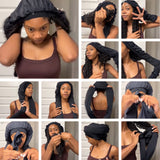 Long Hair Pantyhouse Bonnets for Sleeping 2 in 1 Long Hair & Braids Protection Bonnet