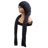 Long Hair Pantyhouse Bonnets for Sleeping 2 in 1 Long Hair & Braids Protection Bonnet