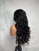 2x6 Deep Middle Part HD Skin Melt Lace Human Hair Glueless Wig Yaki Wave