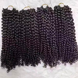 Soft Feather Crochet Braid Human Hair Extensions Curly