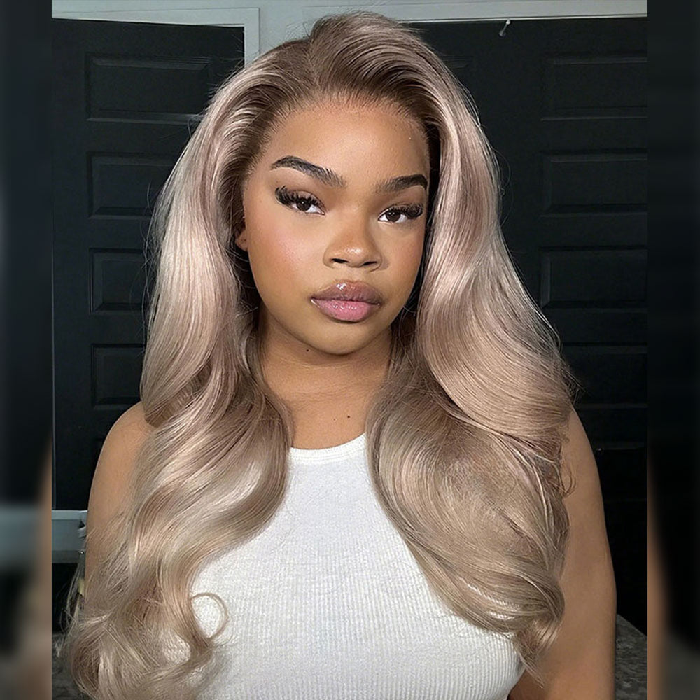 Afsisterwig - Amaya | Ombre Ashy Blonde Human Hair Glam Wavy 