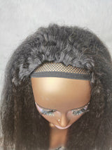 {LAST-PIECE-CLEARANCE} 3 IN 1 Half Wig Human Hair Drawstring Kinky Straight