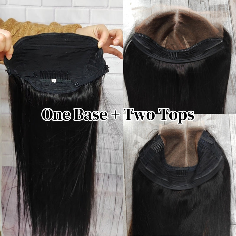 Zip-Go Replaceable Magic Lace Wig 13x6 Frontal & 5x5 Closure Highlight Skin Melt Lace Wig