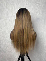 {LAST-PIECE-CLEARANCE} 12x6 Knot-Free Fitted Skin Melt Lace Straight Human Hair Wig