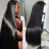 Double Drawn 250% Human Hair 4X4/13x4 Lace Wig Full End Straight Hair Bob Wig