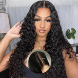2x6 Deep Middle Part HD Skin Melt Lace Human Hair Glueless Wig Water Wave
