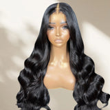 2x6 Deep Middle Part HD Skin Melt Lace Human Hair Glueless Wig Body Wave