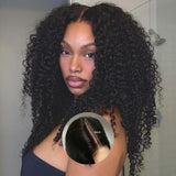 2x6 Deep Middle Part HD Skin Melt Lace Human Hair Glueless Wig Burmese Curls