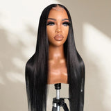 2x6 Deep Middle Part HD Skin Melt Lace Human Hair Glueless Wig Straight