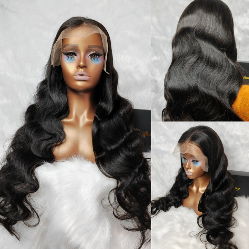 {Marie's 30" = $209} 13x4|13x6 Long Human Hair Body Wave Lace Front Wigs