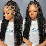 13x6 / 13x4 Full Frontal Curly Preplucked Human Hair Lace Front Wig