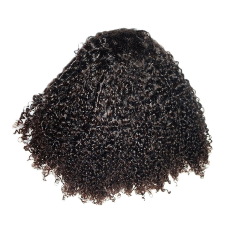 Flip Over Half Wig with Drawstring Deep Curls Glueless Human Hair Wig