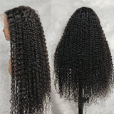 370 Fitted Cap Invisible Strap Skin Melt Lace Frontal Wig | Curly