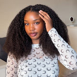 Soft Feather Crochet Braid Human Hair Extensions Afro Kinky Curls
