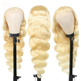 {50% Off} 13x4 Blonde 613 Human Hair Lace Front Wig | Body Wave