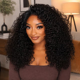370 Fitted Cap Invisible Strap Skin Melt Lace Frontal Wig | Burmese Curls