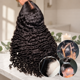 Full Lace 200% Natural Hairline HD/Transparent Human Hair Lace Wig Burmese Curls