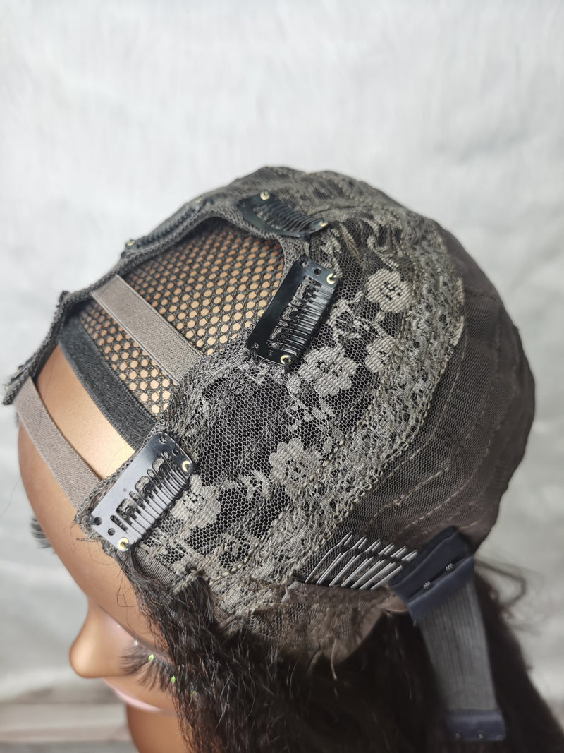 {LAST-PIECE-CLEARANCE} Glueless U Part Wig Yaki