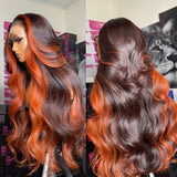 Essence | 13X6 Lace Front Ginger Higlight Virgin Human Hair Wig