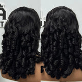 Upgraded Drawstring Dome Cap 3D Fitted Pre-Cut HD Lace Closure Wig Funmi Curls